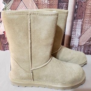 New Bearpaw Elle Short Sand Winter Snow Boots Size 9